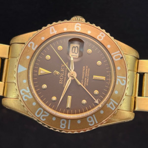 GMT MASTER ORO MARRONE CON EXPERTISE